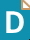 青背景に白文字でDと書かれたアイコン